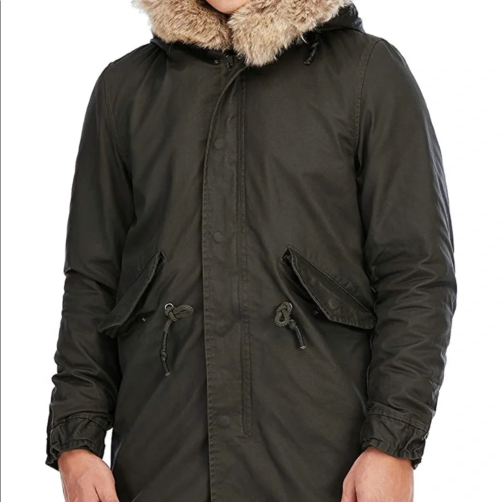 TIENFOOK SMALL Men Parka Jacket Winter Coat - Picture 3 of 5